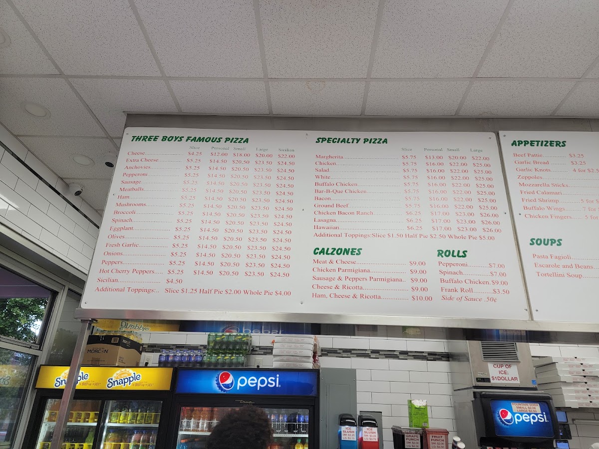 Three Boys From Italy Pizzaria Menu - Image 5